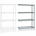Thumbnail image #3 for Metro Super Erecta AN516K3 Add-On Wire Shelving Unit, 24"W x 24"D x 63"H, 4 Shelves, Metroseal 3 Finish