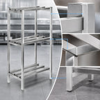 Thumbnail image #3 for Channel Manufacturing Lifetime Tough DR2448-3 3-Shelf Aluminum Channel-Style Dunnage Shelving, 48"W x 24"D x 64"H