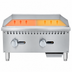 Thumbnail image #3 for Koolmore 24-Inch Countertop Natural Gas Commercial Griddle, 2-Burner, 60,000 BTU, Stainless Steel