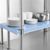 Thumbnail image #3 for QuadPlus 72-Inch x 24-Inch Solid Blue Polymer Shelf Mat with Gray Epoxy Wire Frame