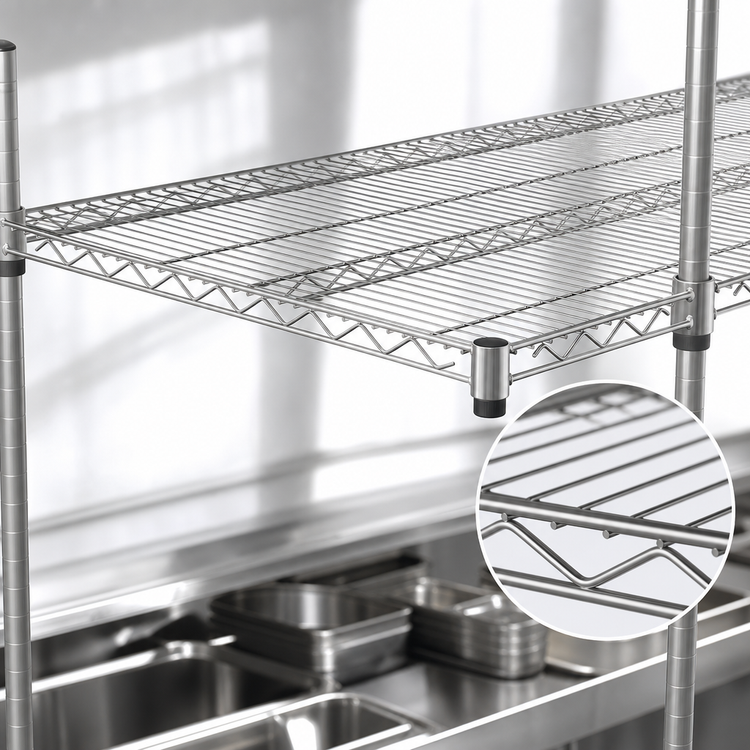 Product image #3 for Metro Super Erecta 42"W x 18"D Stainless Steel Wire Shelf