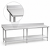 Thumbnail image #3 for Eagle Budget Series Stainless Steel Work Table with Backsplash and Undershelf, 108-Inch x 24-Inch