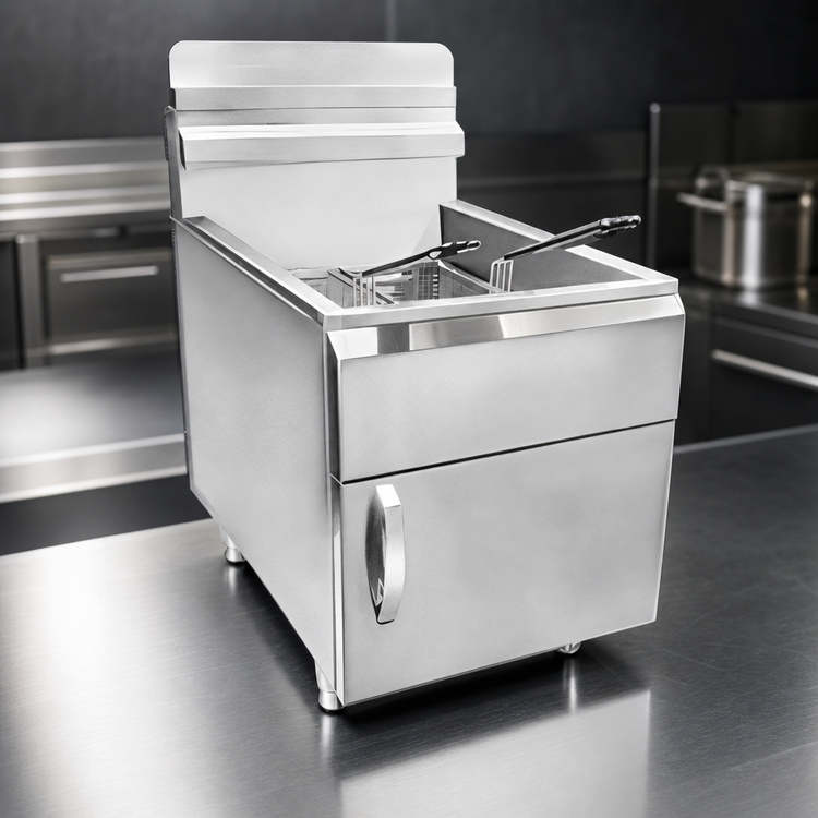 Product image #3 for Globe 30-Lb. Natural Gas Countertop Fryer, Single Pot