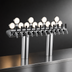 Thumbnail image #3 for Perlick 10-Faucet Illuminated Winged Bridge Draft Tower, Countertop, Polished Chrome, Glycol-Cooled