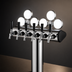 Thumbnail image #3 for Illuminated Winged Bridge Countertop Draft Tower, 8 Faucets, Polished Chrome, Glycol-Cooled