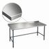 Thumbnail image #3 for BlendPort Deluxe Series 48 Inch W x 30 Inch D Stainless Steel Work Table with Rear Upturn and Galvanized Base