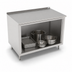 Thumbnail image #3 for Open-Front Cabinet Base Work Table with 14-Gauge 300 Series Stainless Steel Top, 36 x 36 Inches, 1-1/2 Inch Rear Riser