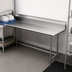 Thumbnail image #3 for BK Resources 60-Inch Straight Clean Dish Table, Right-to-Left Operation, 18-Gauge Stainless Steel Top