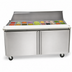 Thumbnail image #3 for Delfield Mega Top 60-Inch Two-Section Sandwich/Salad Prep Refrigerator with 24-Pan Top and Cutting Board