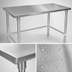 Thumbnail image #3 for John Boos Stallion 72-Inch x 36-Inch Stainless Steel Top Work Table with Stallion Edge