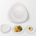 Thumbnail image #4 for Ardesia Selena 13-1/4-Inch White Triangular Melamine Plate