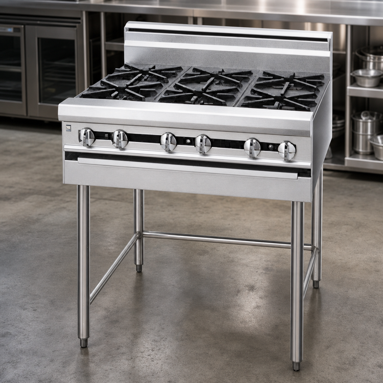 Product image #3 for Titan JMRH-4 Heavy Duty 36 Inch Modular Gas Range with 4 Open Burners