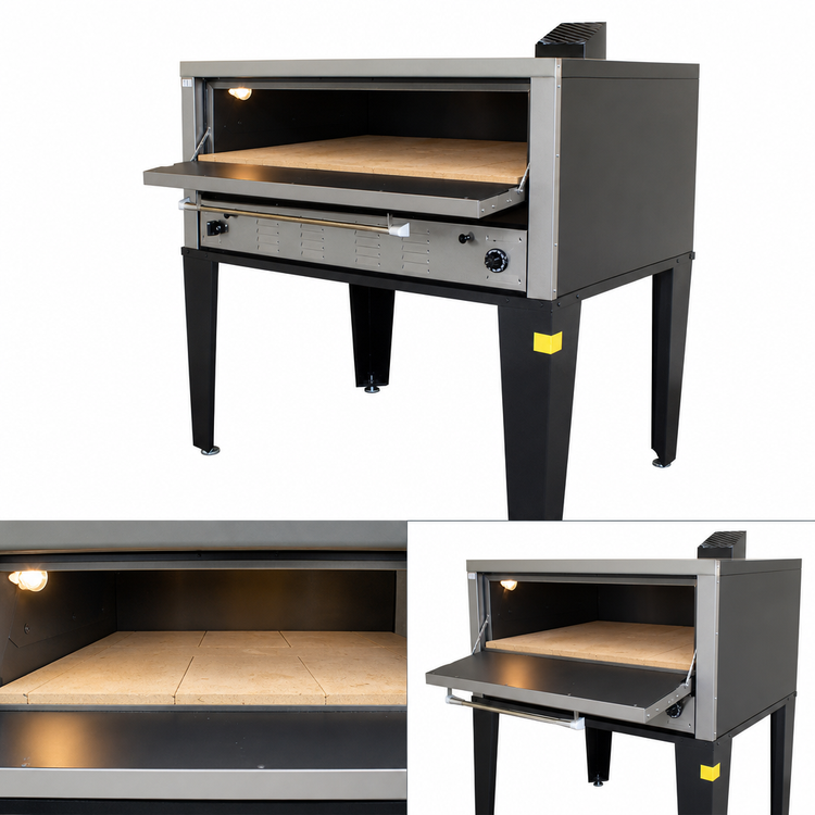 Product image #3 for Peerless CW51P Single-Deck Gas Pizza Oven with 42 x 32 Inch Stone Deck, 50-Inch Wide Footprint