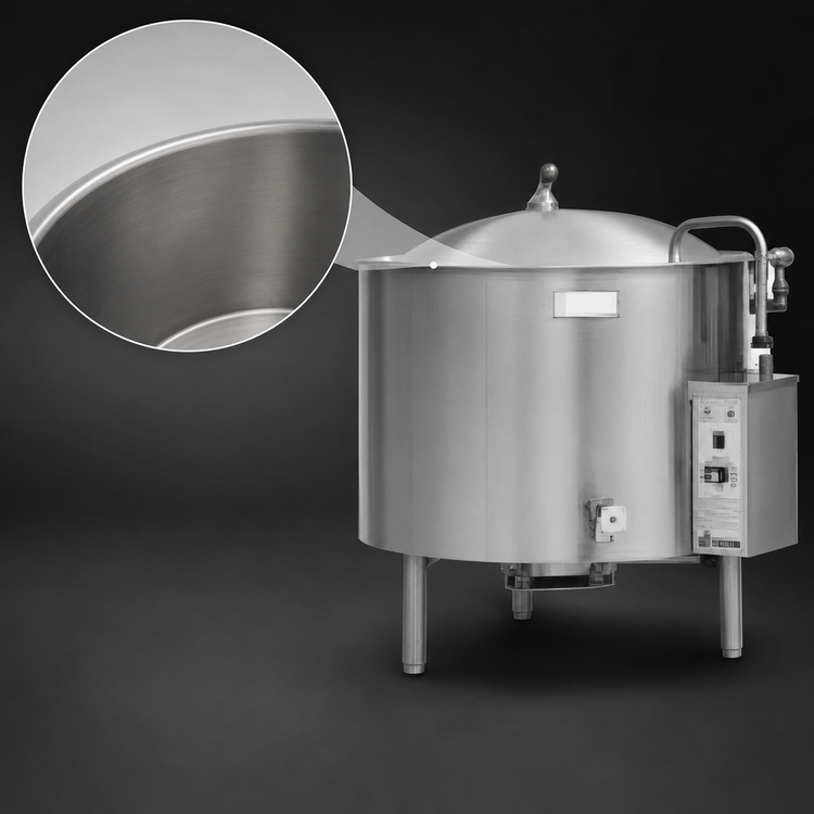 Product image #3 for Legion LGB-25F 25 Gallon Gas Full-Jacketed Low-Profile Stationary Kettle
