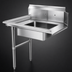 Thumbnail image #3 for 36-Inch Left-to-Right Soiled Dish Table with 20 x 20 x 5-Inch Pre-Rinse Bowl