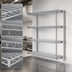 Thumbnail image #3 for Eagle Group 4-Tier Add-On Wire Shelving Unit, 48W x 24D x 74H, Stainless Steel Finish