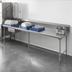 Thumbnail image #3 for Eagle Group Straight Clean Dishtable with 8-Inch Backsplash, 120-Inch x 30-Inch, Left-to-Right Operation