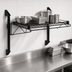 Thumbnail image #3 for Quantum Wall-Mount Cantilever Single Shelf Kit, 30 x 14 Inches, Black Epoxy Antimicrobial Finish