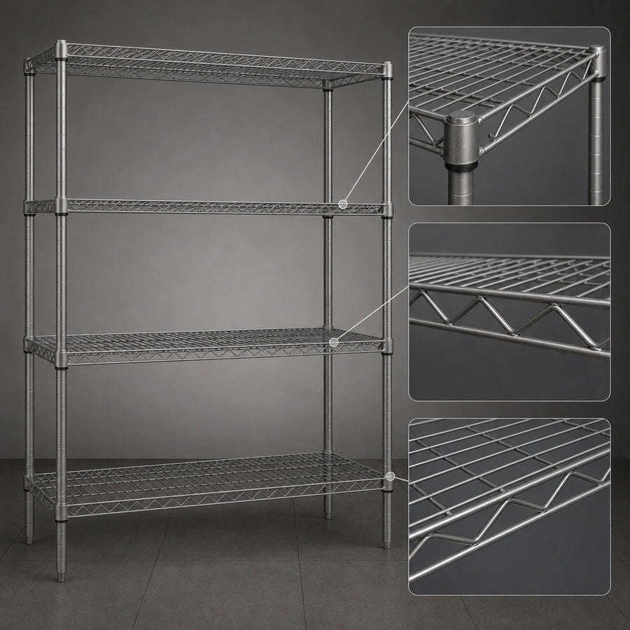 Patented QuadTruss Shelf Design