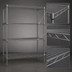 Thumbnail image #3 for Eagle Redi-Pak 4-Tier Stationary Wire Shelving Unit, 48
