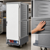 Thumbnail image #3 for Metro C5 3 Series Full-Height Low-Watt Heated Holding Cabinet with Gray Insulation Armour, Solid Door, Universal Wire Slides, and Casters