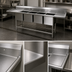 Thumbnail image #3 for Spec-Master FN2072-4-18R-14/3 Four-Compartment Stainless Steel Sink with 18