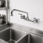 Thumbnail image #3 for Serv-Ware WF10-CWP Commercial Wall-Mount Faucet, 8-Inch Centers, 10-Inch Swing/Swivel Spout