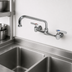 Thumbnail image #3 for Serv-Ware Wall Mount Commercial Faucet with 8-Inch Centers and 10-Inch Swing Spout