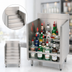 Thumbnail image #3 for Advance Tabco Underbar Basics™ 12-Inch Freestanding Stainless Steel 5-Step Liquor Bottle Display Unit