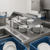 Thumbnail image #3 for John Boos Double-Sided Tubular Stainless Steel Sorting Shelf for Soiled Dish Tables, 60 x 30-1/2 Inch, Table/Wall Mounted