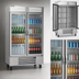 Thumbnail image #3 for Beverage-Air Vista® Series 46.15 Cu. Ft. Two-Section Bottom-Mount Reach-In Refrigerator with Glass Doors