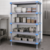 Thumbnail image #3 for Quantum Millenia All-Polymer Rust-Proof Shelving Unit with 4 Solid Shelves and Dunnage Stand, 54 x 21 x 50 Inches