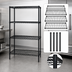 Thumbnail image #3 for Quantum 36 x 14 x 54-Inch Black Epoxy 4-Shelf Wire Shelving Starter Kit