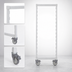 Thumbnail image #4 for Cambro Camshelving Premium Series Mobile Post Kit with Locking Casters, 24 Inch Wide x 75-1/4 Inch High, Speckled Gray