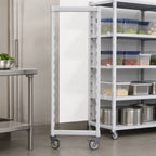 Thumbnail image #4 for Cambro Camshelving® CPMPK2459480 Premium Series Mobile Post Kit with Locking Casters, 24"W x 59-1/4"H, Speckled Gray