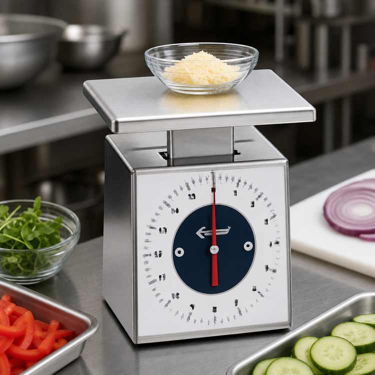Product image #3 for Edlund Compact Series SS-16O Stainless Steel Fixed Dial Portion Scale with Oversized Platform