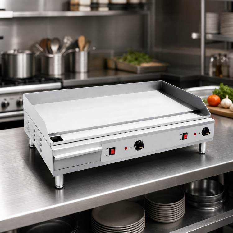 Product image #3 for Eurodib Heavy Duty 36-Inch x 16-Inch Electric Countertop Griddle, 240V