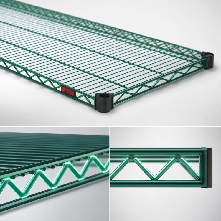 Product image #3 for EagleGard Quad-Adjust Wire Shelf, 60 x 24 Inches, 600 lb Capacity