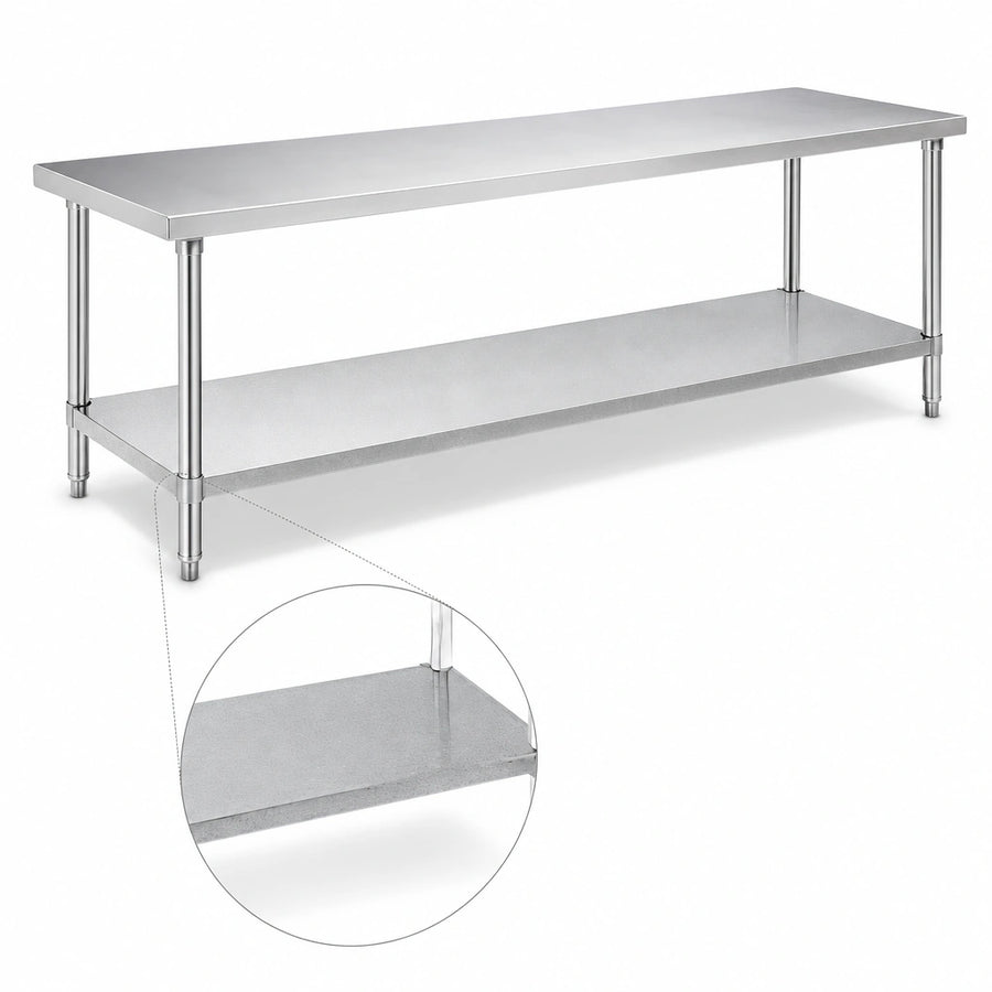 Sized For 96" x 30" Work Tables