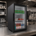 Thumbnail image #3 for Elite Series One-Section Countertop Reach-In Refrigerated Display Refrigerator, 5.1 Cu. Ft., Black, Single Glass Door