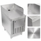 Thumbnail image #3 for John Boos UBPS-2424-R Underbar Point-of-Sale Cabinet, 24" x 24", Right-Hinged Locking Vented Door, 18-Gauge Stainless Steel