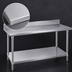Thumbnail image #3 for Advance Tabco Stainless Steel Cocktail Station Work Table with 5-Inch Backsplash and Adjustable Undershelf, 108 x 36 Inches