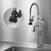 Thumbnail image #3 for T&S Brass Mini Pre-Rinse Unit, Single-Hole Deck Mount, 8-Inch Swing Nozzle, Low-Flow Spray Valve