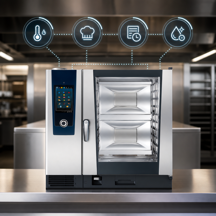Product image #3 for RATIONAL iCombi Pro 10-Full Size Countertop Natural Gas Combi Oven with AutoDose