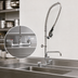 Thumbnail image #3 for BK Resources WorkForce 8-Inch Splash Mount Pre-Rinse Assembly with 16-Inch Add-On Faucet