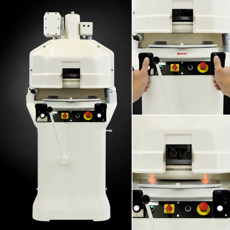 Product image #3 for Erika Record EASY 4/41 RH Semi-Automatic Dough Divider/Rounder, 30-Part, 1.4-4.3 oz