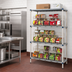 Thumbnail image #3 for MetroMax Q Stationary Can Rack Storage System, 24 x 48 x 74 Inches, for #5 and #10 Cans