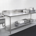 Thumbnail image #3 for Eagle Group Straight Clean Dishtable, 96 Inch x 30 Inch, Left-to-Right Operation, 16 Gauge 304 Stainless Steel Top