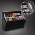 Thumbnail image #3 for Howard-McCray Ovation Series R-OS30E-3C-B Curved Remote Open Impulse Merchandiser, 39 Inch Wide, Black
