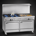 Thumbnail image #3 for Southbend Ultimate 60-Inch Gas Restaurant Range with 4 Star/Sauté Burners, 36-Inch Griddle, Convection Oven and Cabinet Base